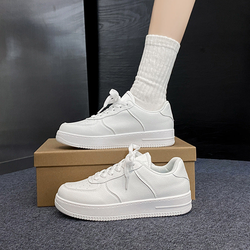 Explosive Small White Shoes Women's 2024 New Spring and Autumn All-match Sports Casual Shoes Women's Summer Thick Sole Heightening Board Shoes