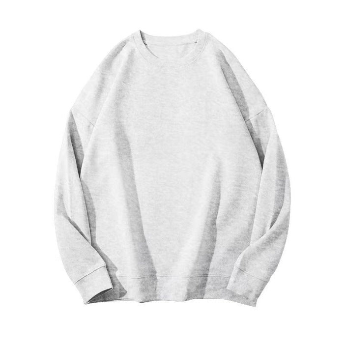 190g sweater women's autumn and winter round neck pullover women's sweater thickened thin velvet solid color plus size loose class clothes sweater women