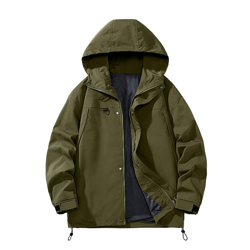 Men's American Windproof Jacket Men's Spring and Autum 2025 New Outdoor Functional Workwear Assault Jacket Tops