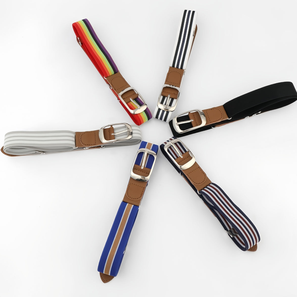 New Lazy Belt Youth Elastic Elastic Outdoor Sports Belt Military Training Belt Adjustable All-match