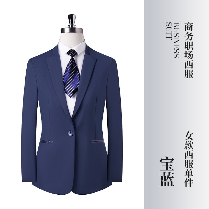 Gray Business Attire for Men and Women, Autumn and Winter Slim Business Bamboo Pattern Suit, Women's Trousers and Vest