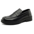 Loafers Trendy Men's Height-Increasing Casual Slip-On Shoes British Style Suede Pointed Leather Shoes Korean Version Suede Lf06