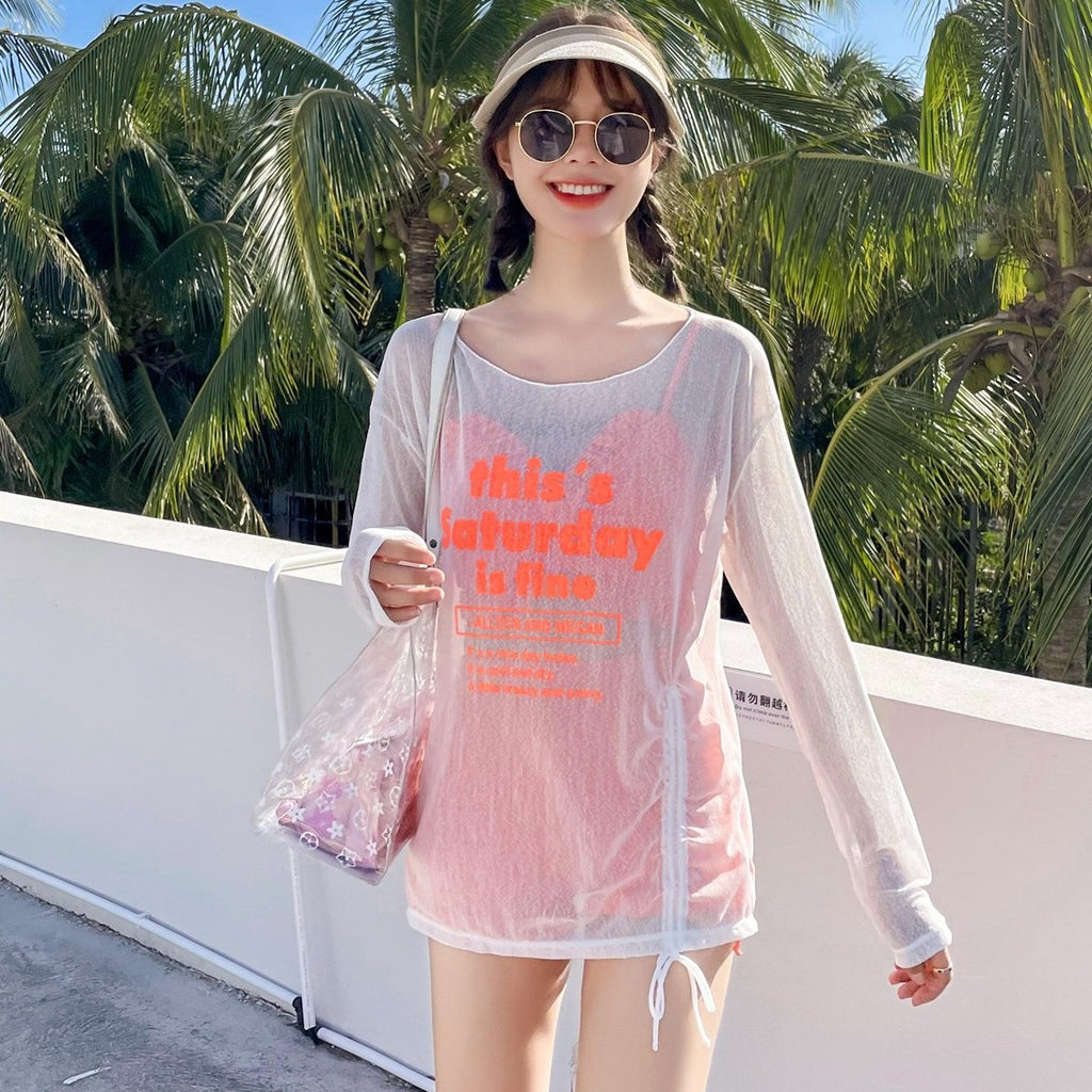 Student Two-Piece Swimsuit for Women 2026 New Conservative Swimwear Plus Size Slimming Hot Spring Three-Piece Set Bathing Suit