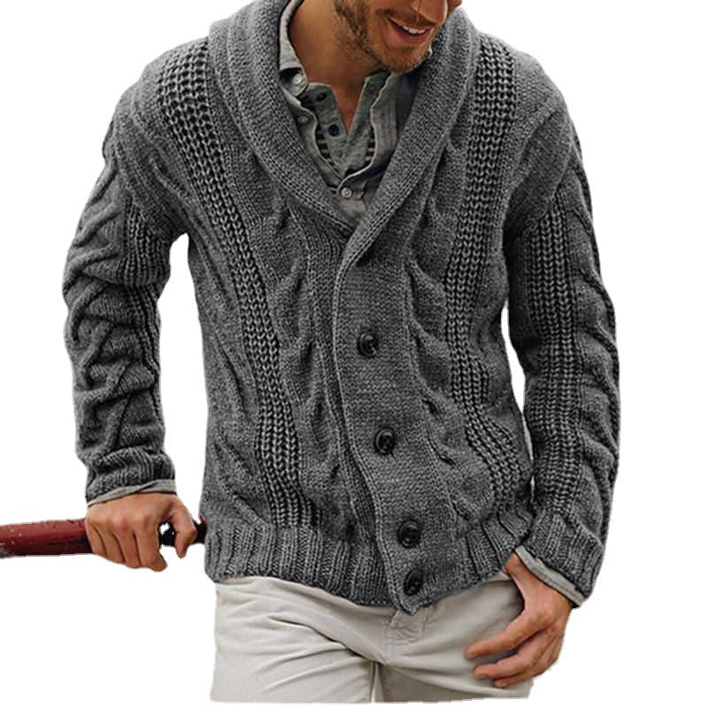 Foreign trade men's sweater men's coat 2024 autumn and winter new fashion men's knitted cardigan men's jacket men