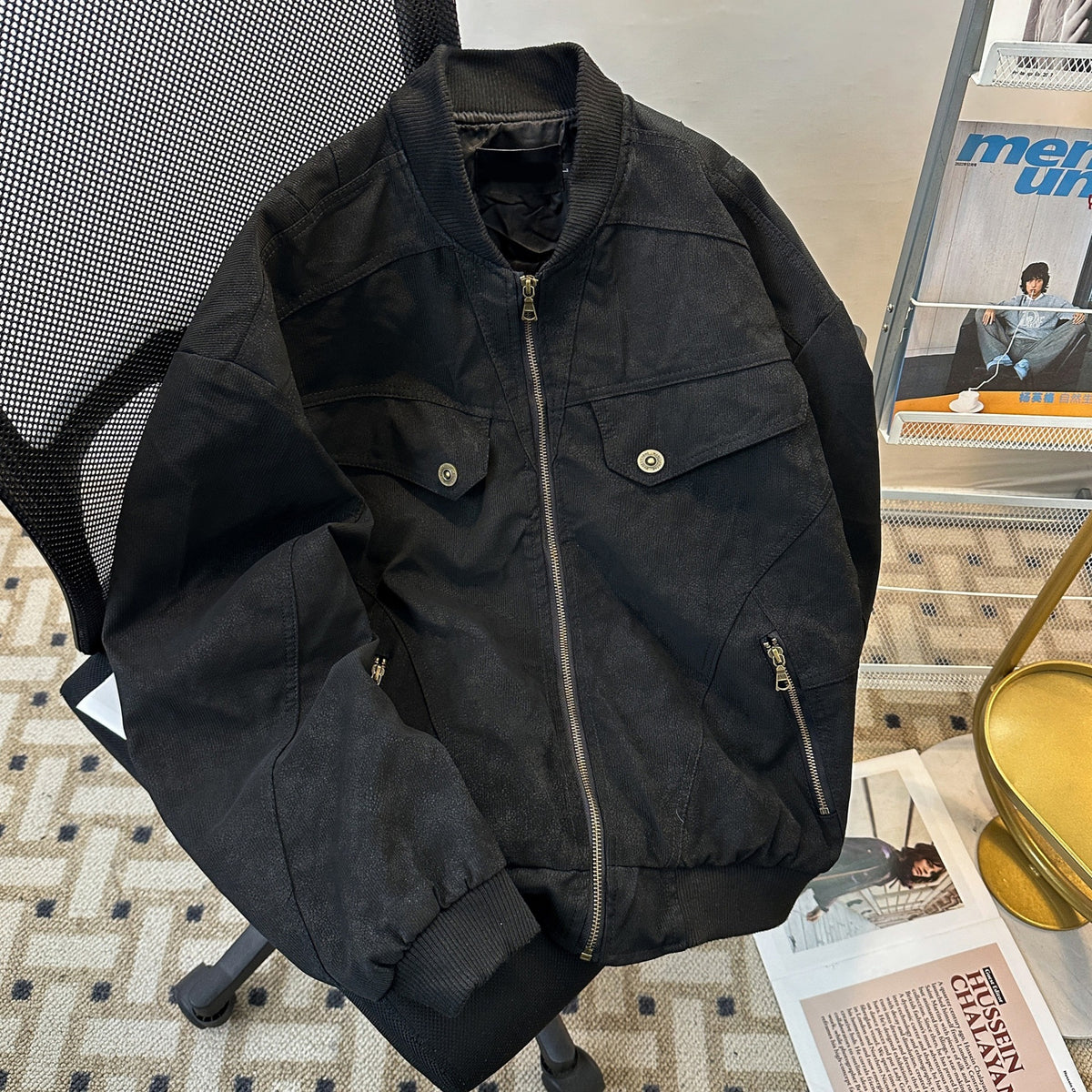 cleanfit Short Profile Corduroy Crock Jacket Men's Winter Thickened Baseball Clothes Old Quilted Jacket