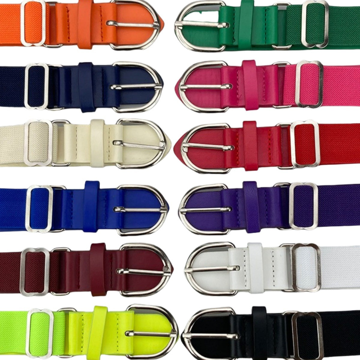 Outdoor sports elastic baseball belt elastic softball elastic belt fashion decorative alloy belt wholesale