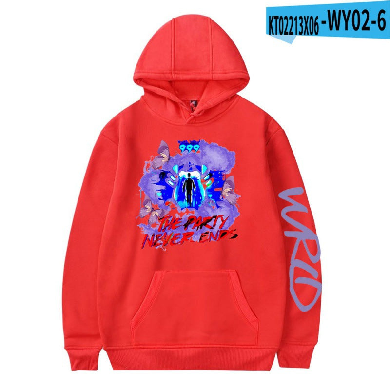 [Cross Border Code] Hot Print Juice WRLD Black Hoodies Men Hoodie
