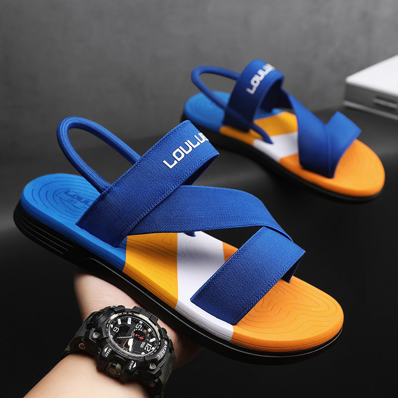 Sports High-Looking, Soft-Soled, Water-Resistant Men's Summer Cross-Border Sandals, Men's Driving Beach Shoes, Trendy Outdoor Wear, Lightweight Sandals