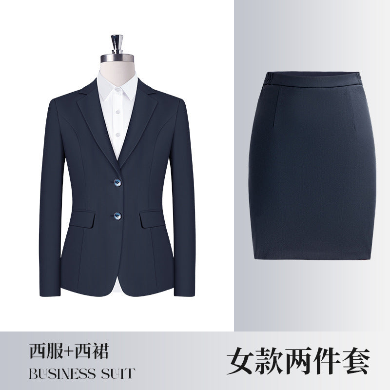Professional Suit suit Business New Professional Suit Sales Office Work Clothes Dress Four Seasons Same for Men and Women
