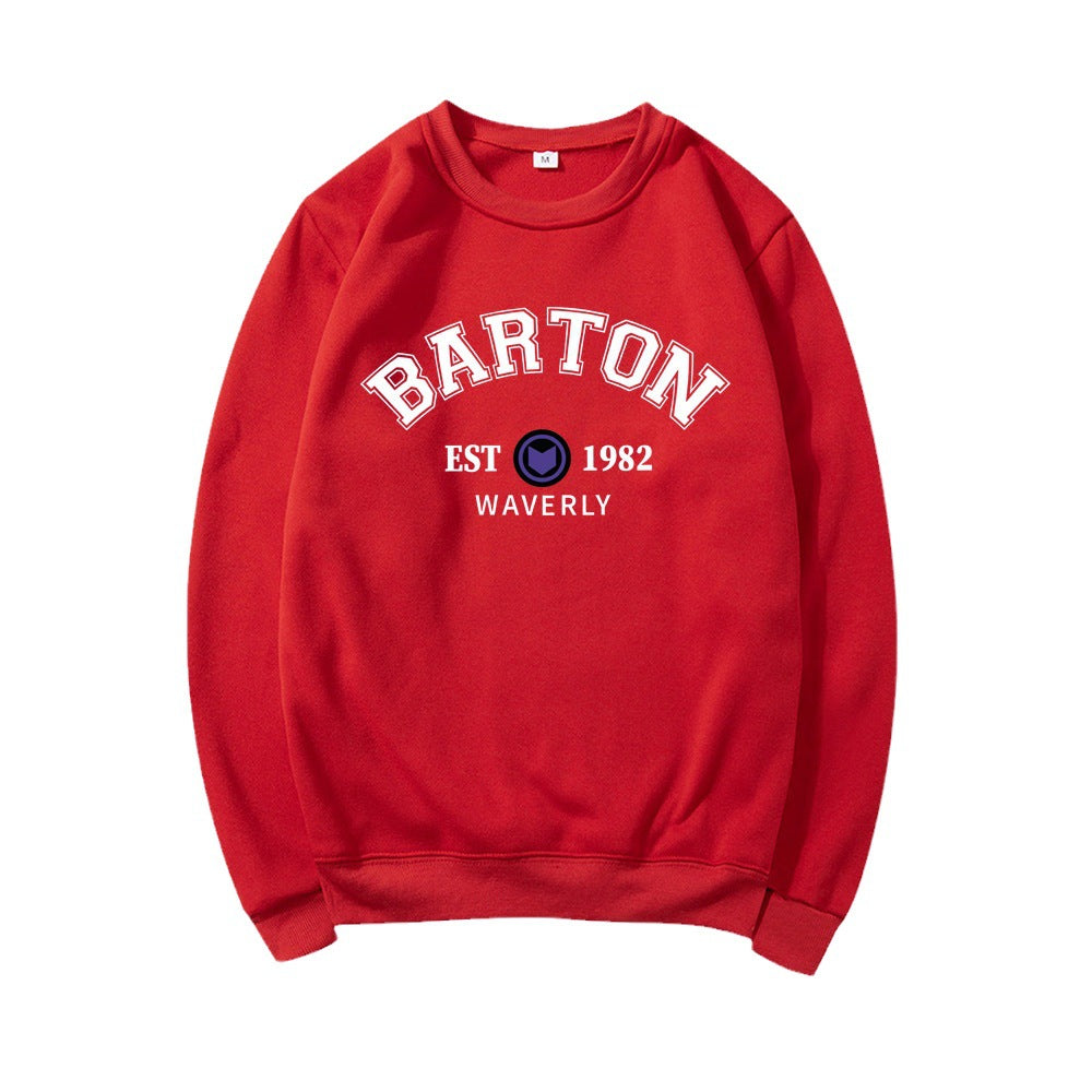 Autumn and Winter Sweatshirt for Women Thickened Letter Printed Round Neck Sweatshirt Plus Thin Velvet Sweatshirt for Women Casual Loose