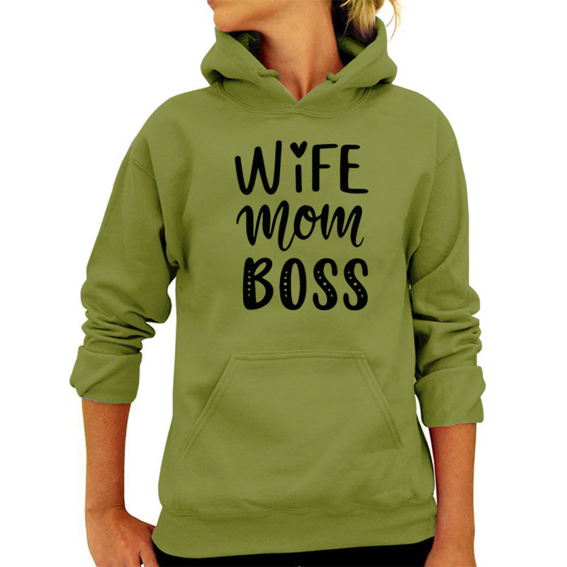Amazon AliExpress ebay cross-border wife mom printed hooded vests autumn and winter European and American women's