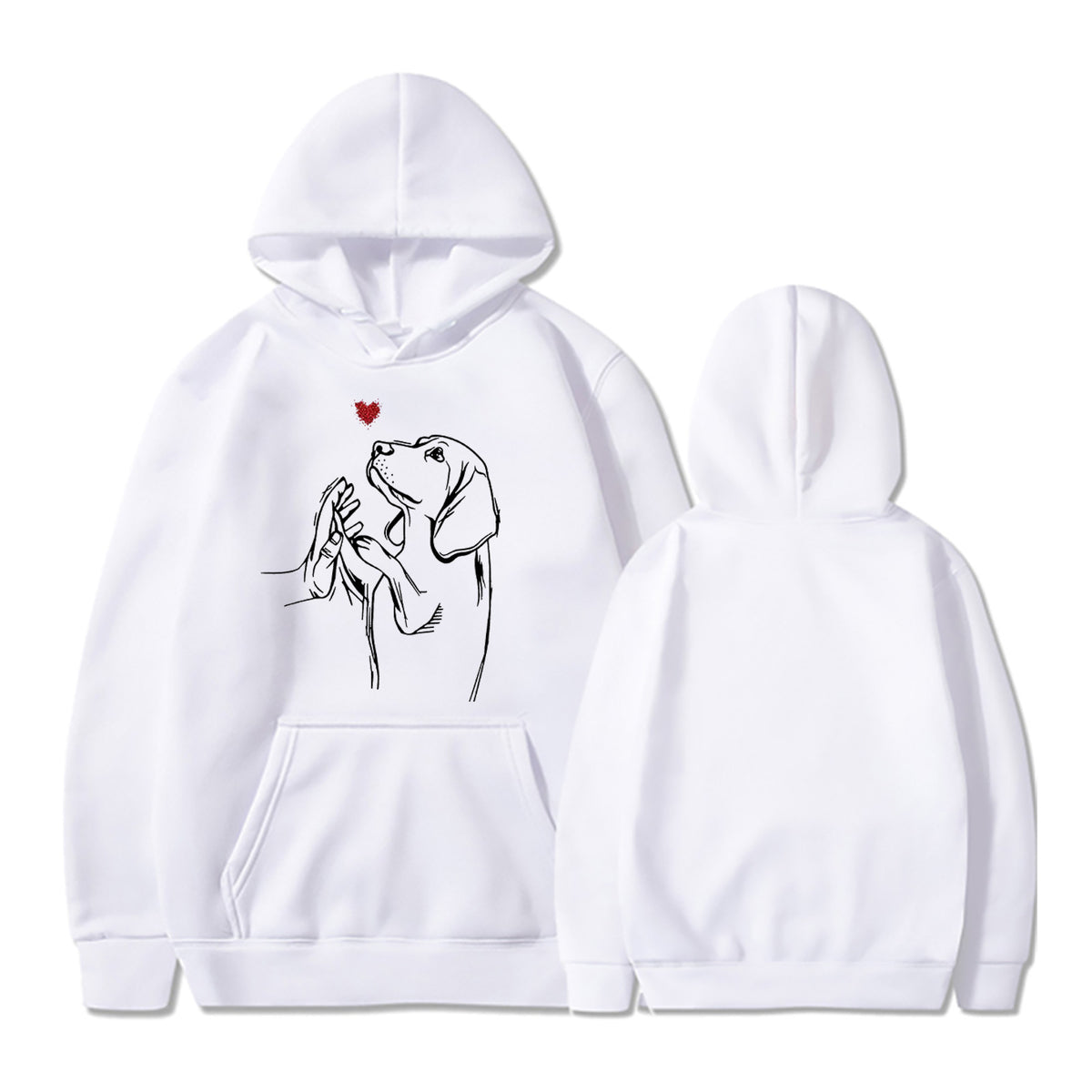 2024 Men's and Women's New Women's Printed Long Sleeve Hoodie Sweatshirt