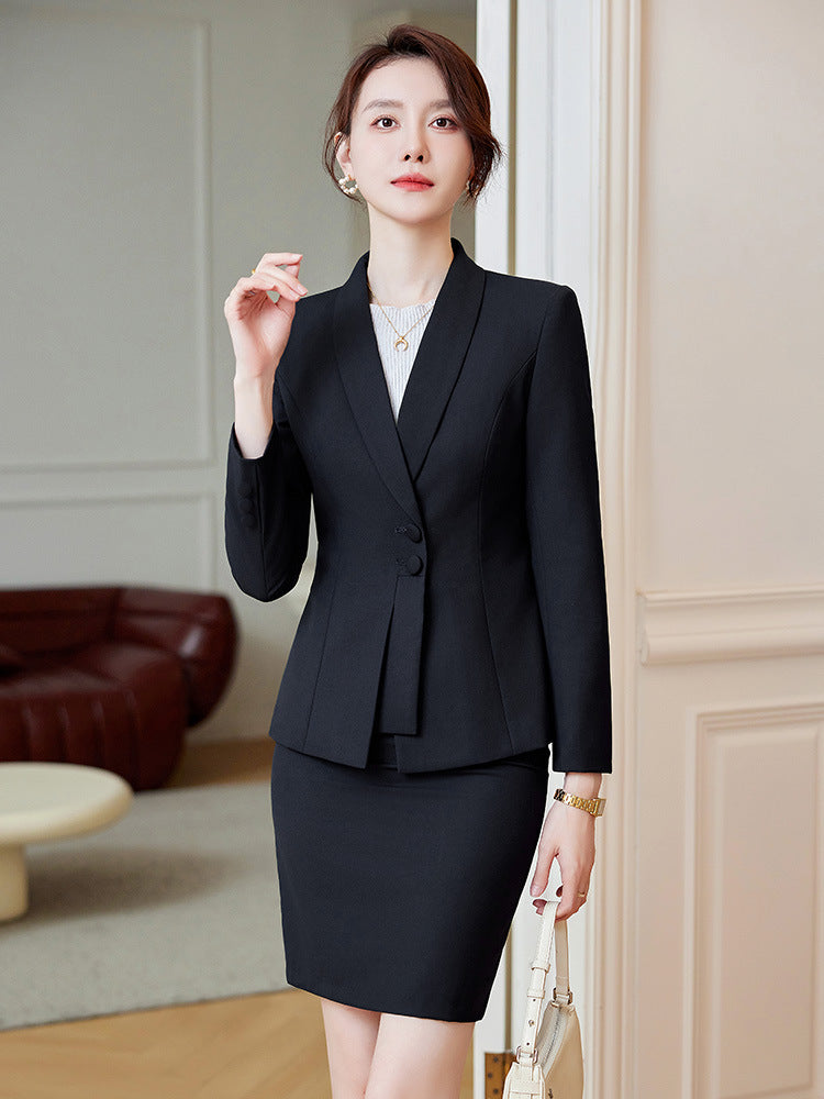 High-end suit suit women's 2023 new business wear temperament goddess style suit jacket formal wear teacher work clothes