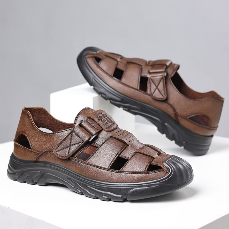 Summer New Men's Sandals, Non-Slip, Wear-Resistant, Casual Sandals, Men's Hollow Breathable Clogs, Men's Drop Shipping
