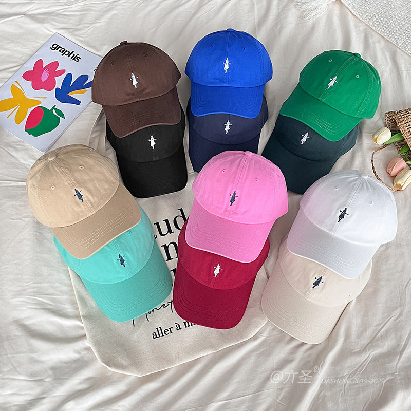 2025 New Hats for Men and Women in Spring and Summer Curved Brim Soft Top Peaked Caps Trendy Running Special Versatile Sunshade Breathable