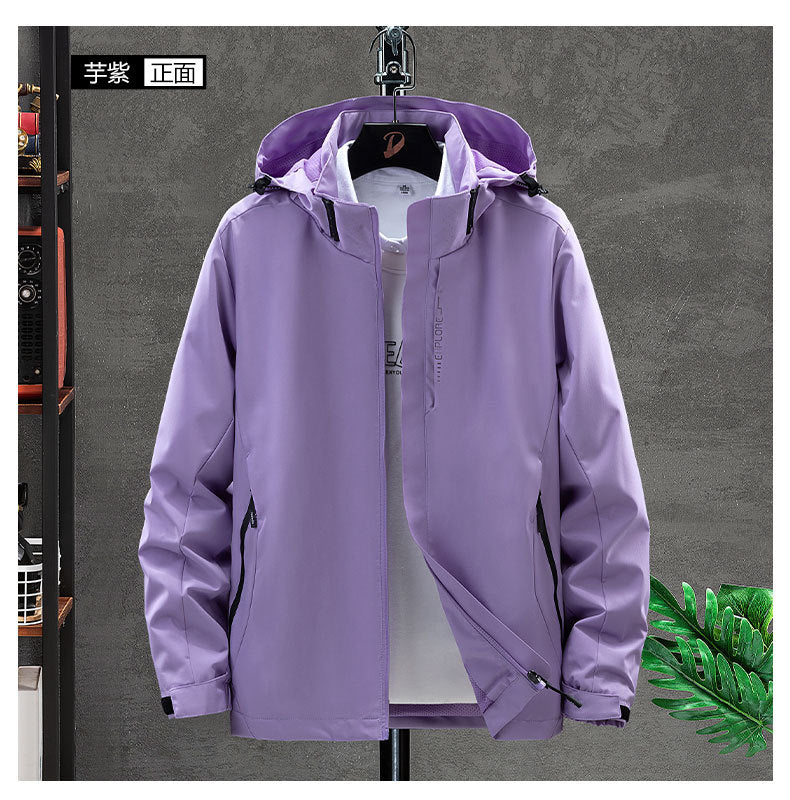 2025 New Spring and Autum Men's and Women's Jackets, Couple Jackets, Outdoor Single-Layer Water-Repellent Breathable Windbreakers
