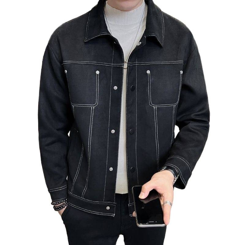 Leather Jacket for Men, Spring and Autumn 2025 New Style, Cool and High-End Korean Style Casual Leather Jacket for Men, Trendy