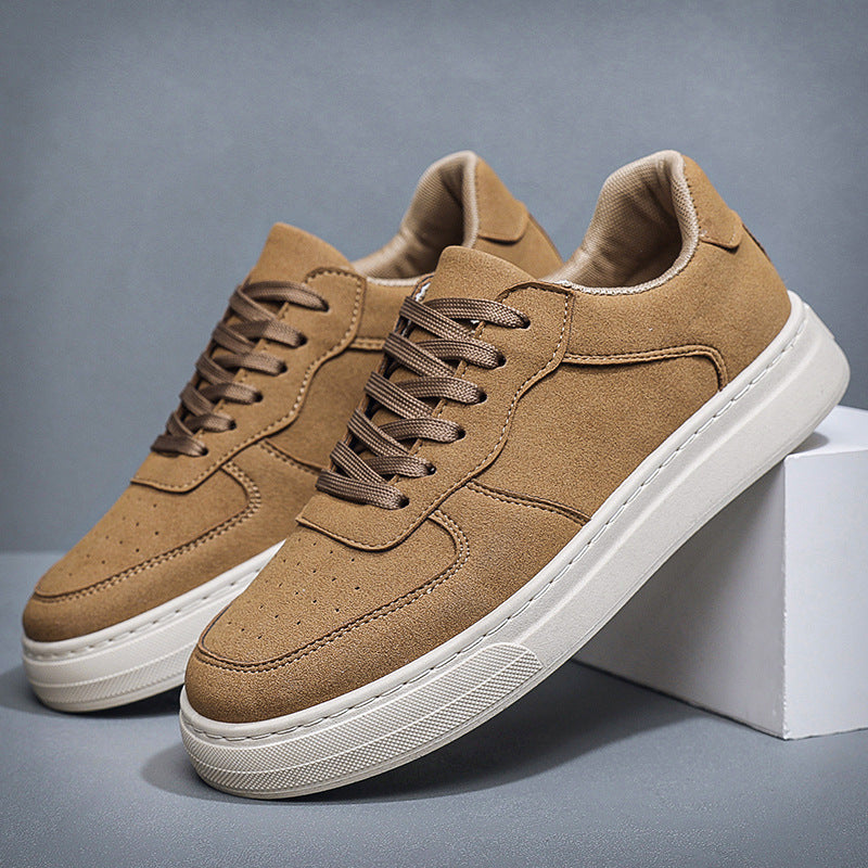 Men's autumn and winter casual shoes retro sneakers Four Seasons single shoes men's leather shoes outdoor hiking fashion trendy men's shoes