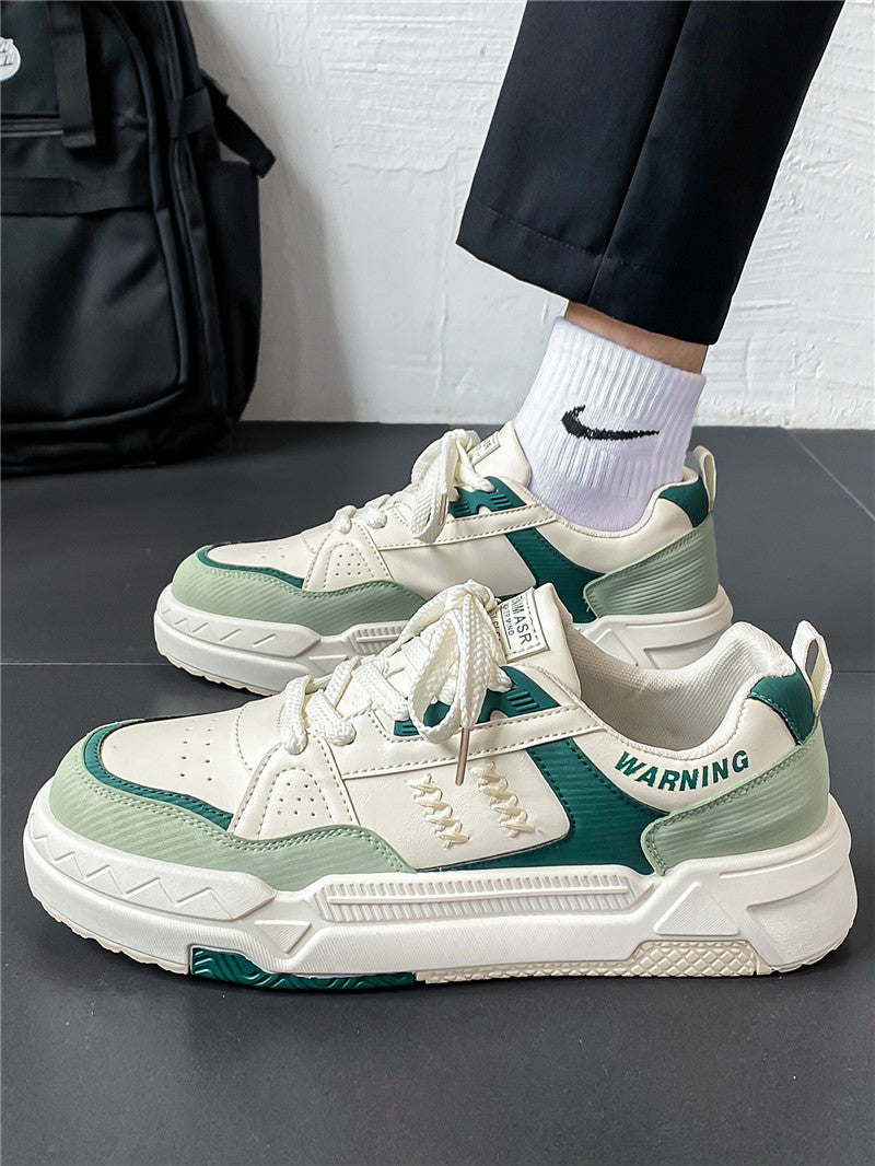 Men's Shoes Autumn Casual Design Niche Sneakers Youth Sports Thick-Soled Heightening Canvas Trendy Shoes