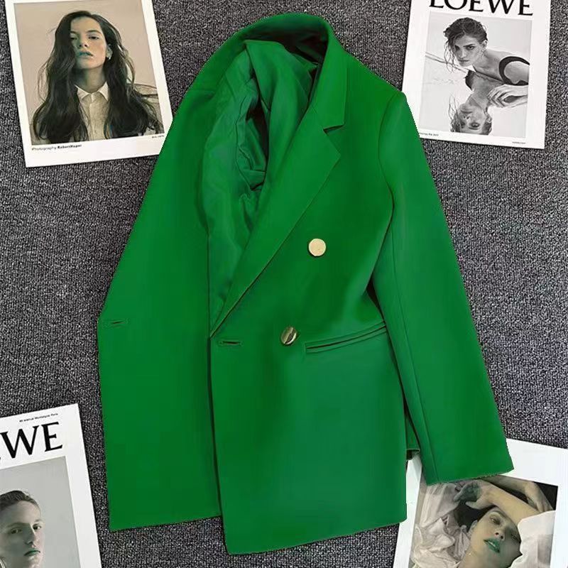 Cross-border Popular Small Suit Commuter plus size Metal Buckle Suit Women Jacket Amazon Women Loose Casual Jacket