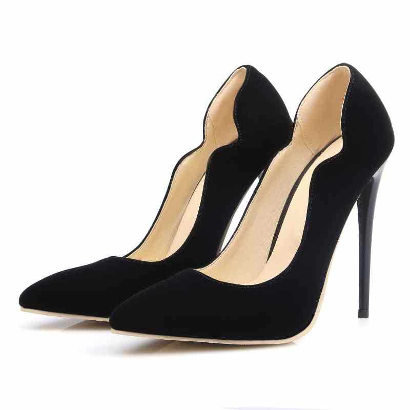 18 Simple Pointed High Heels Patent Leather Temperament Single-layer Shoes Thin Heel Shallow Mouth Professional Work Shoes Ladies Shoes