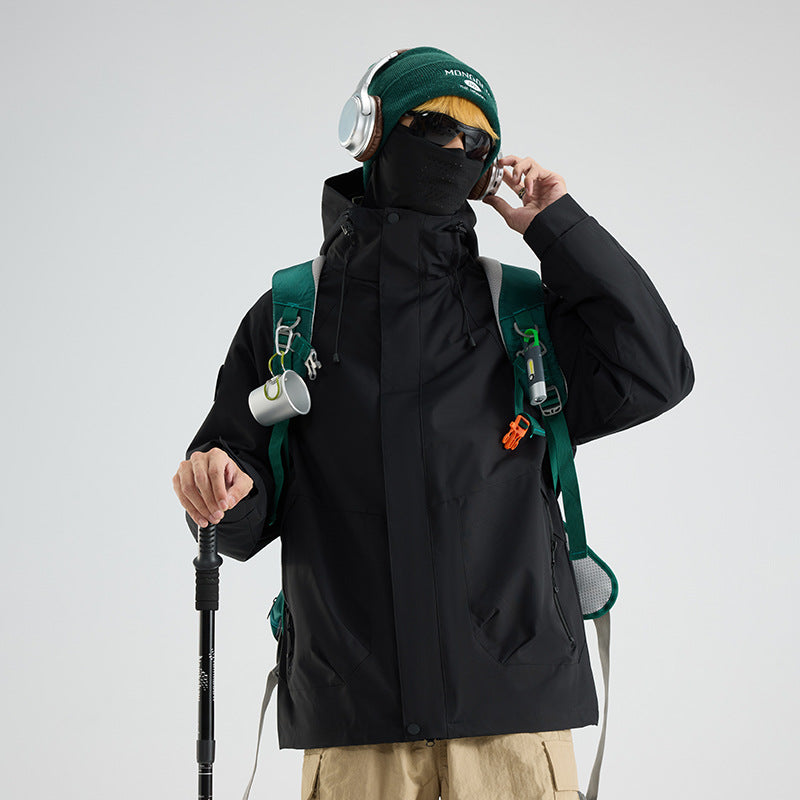 Printed Custom-Made Jackets, Outdoor Three-In-One Jackets for Men and Women, Travel Outdoor Three-Proof Printable High-Quality Jackets