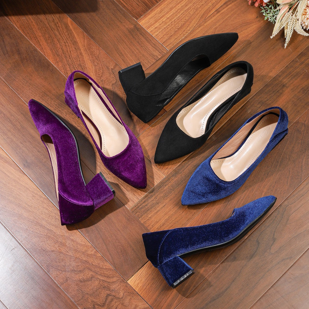French High-End Thick-Heeled High-Heeled Shoes, Popular Summer Style, Comfortable Stewardess Shoes for Women Who Stand for a Long Time Without Getting Tired, Professional Work Shoes for Women