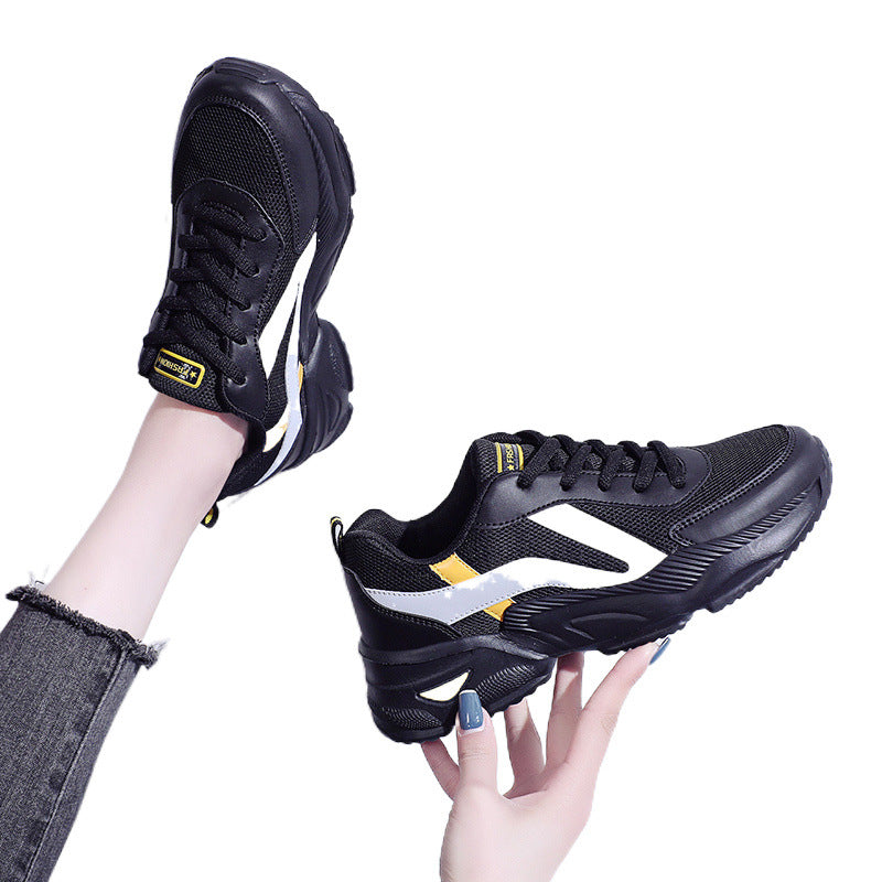 Women's Shoes 2025 New Breathable Sports Shoes Student High School Entrance Examination Sports Examination Shock Absorbing Running Shoes Internet Celebrity