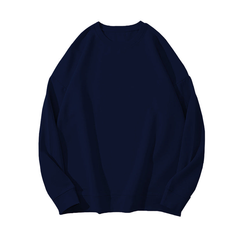 Solid Color Velvet Sweatshirt for Women in Autumn and Winter Korean Style Loose Casual Top T-Shirt Female Student Couple Outwear Bottoming Shirt