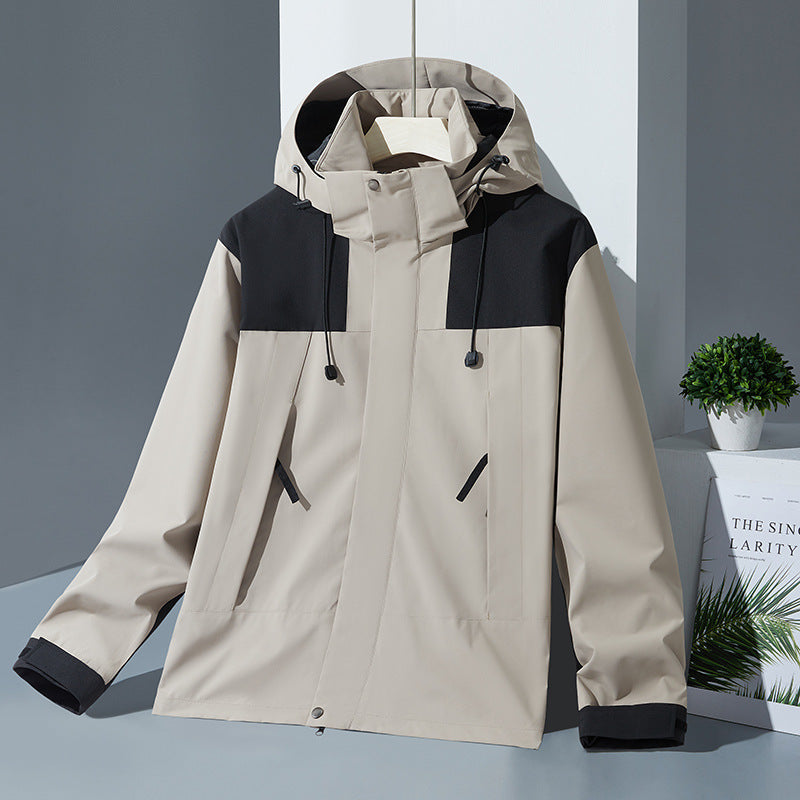 Jacket men's spring and autumn jacket men's and women's outdoor leisure sports windproof waterproof couple windbreaker Mountaineering