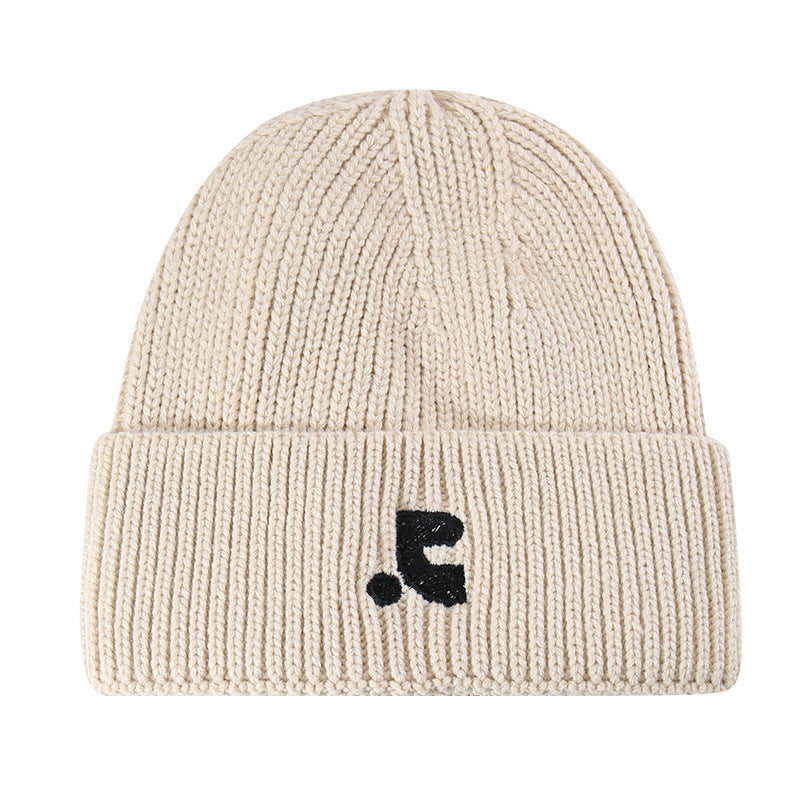 Autumn and Winter Warm Hats for Female Celebrities, Same Style Letter Knitted Hats for Students and Couples, Pullover Cold Hats, Wholesale Woolen Hats for Men