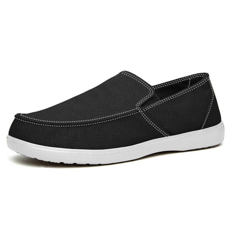 New CROSS All-match Canvas Shoes Men's Slip-on Outdoor Low-top Shoes Breathable Loafers Casual Thin for Youth