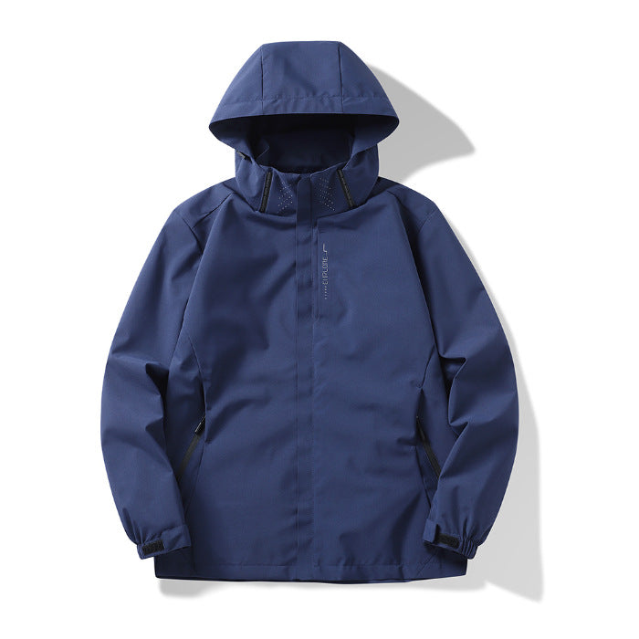 Jackets for Men and Women, Versatile Jackets for Couples, Windproof, Waterproof and Windproof, Removable Outdoor Mountaineering Jackets with Logo