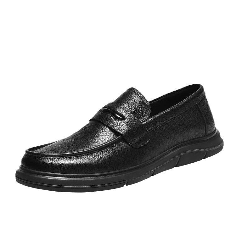 2024 Genuine Leather New Men's Casual Breathable Soft Sole Versatile Loafers