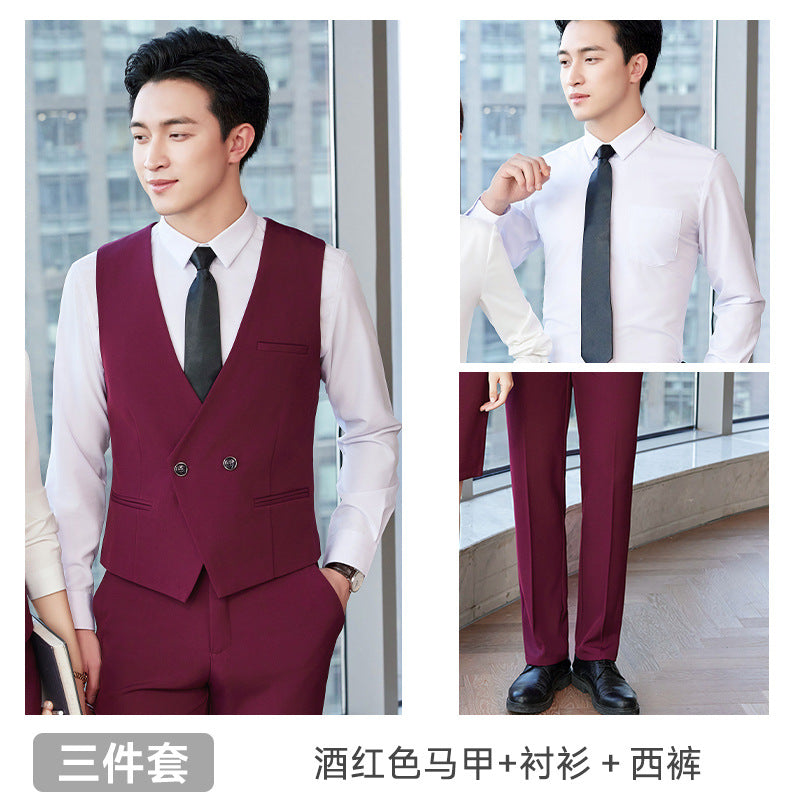 Professional vest suit female spring and summer stewardess uniform sales department hotel front desk jewelry shop beautician overalls