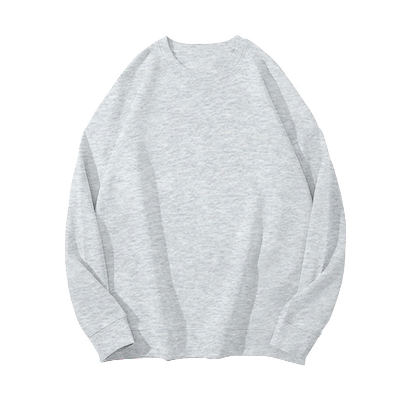 Solid Color Velvet Sweatshirt for Women in Autumn and Winter Korean Style Loose Casual Top T-Shirt Female Student Couple Outwear Bottoming Shirt