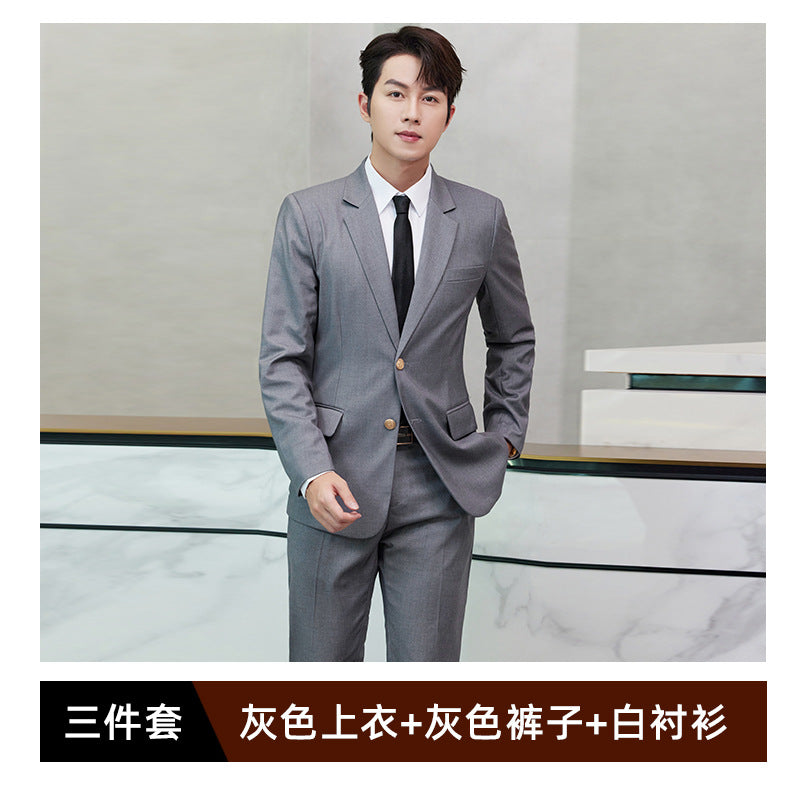 Professional Suit suit Men's and Women's Hotel Work Uniform Suit Property Customer Service Business Commuter Front Office Work Clothes Autumn