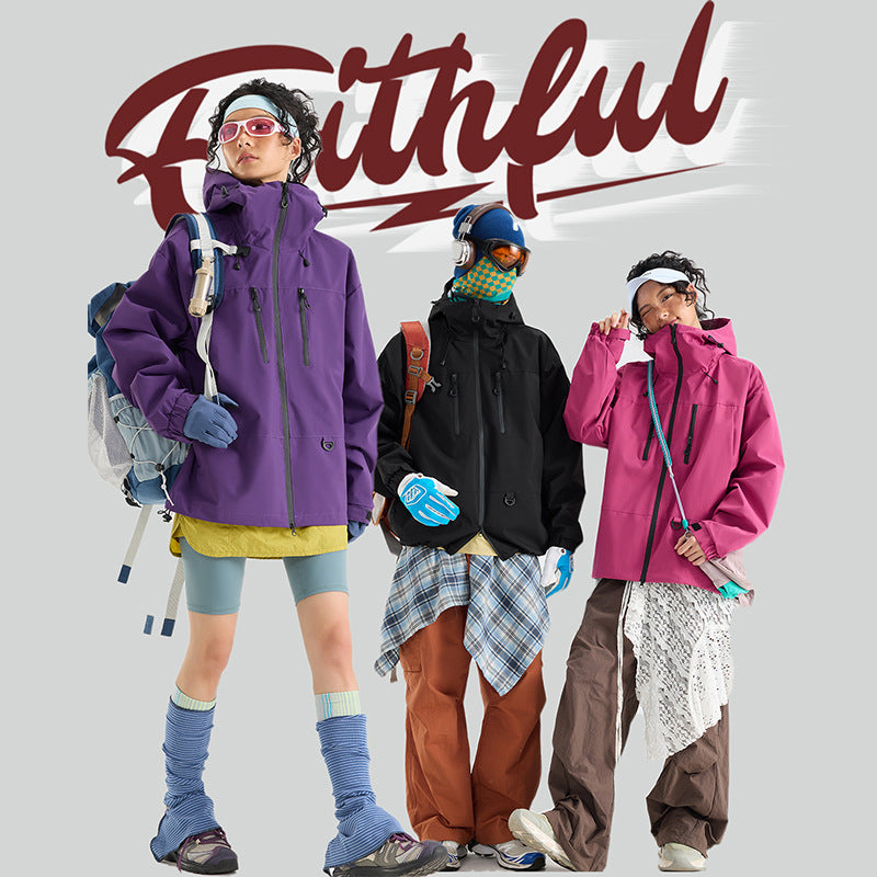 Couple's Outdoor Jackets, Youth Hooded Jackets, Men's Casual Jackets, Men's Single-Layer Windproof Jackets