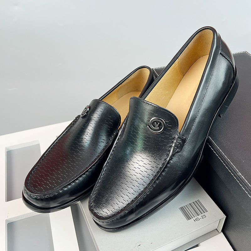 Men's Casual Loafers, Breathable Leather Shoes, Genuine Leather Slip-On Shoes, Winter Men's Shoes, New Trendy Style