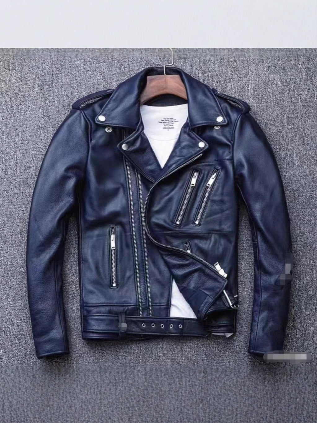 Manufacturer Autumn and Winter New Men's Leather Jackets Washed Motorcycle Men's Leather Jackets New Fashion Clothing Wholesale