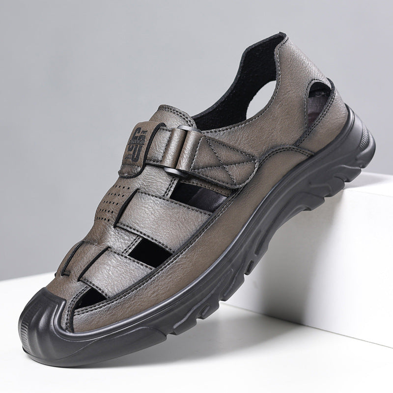 Summer New Men's Sandals, Non-Slip, Wear-Resistant, Casual Sandals, Men's Hollow Breathable Clogs, Men's Drop Shipping