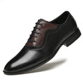 Spring and Autumn men's Brogue leather shoes British pointed Business Formal wear genuine leather men's shoes Oxford single-layer shoes wedding shoes men's shoes