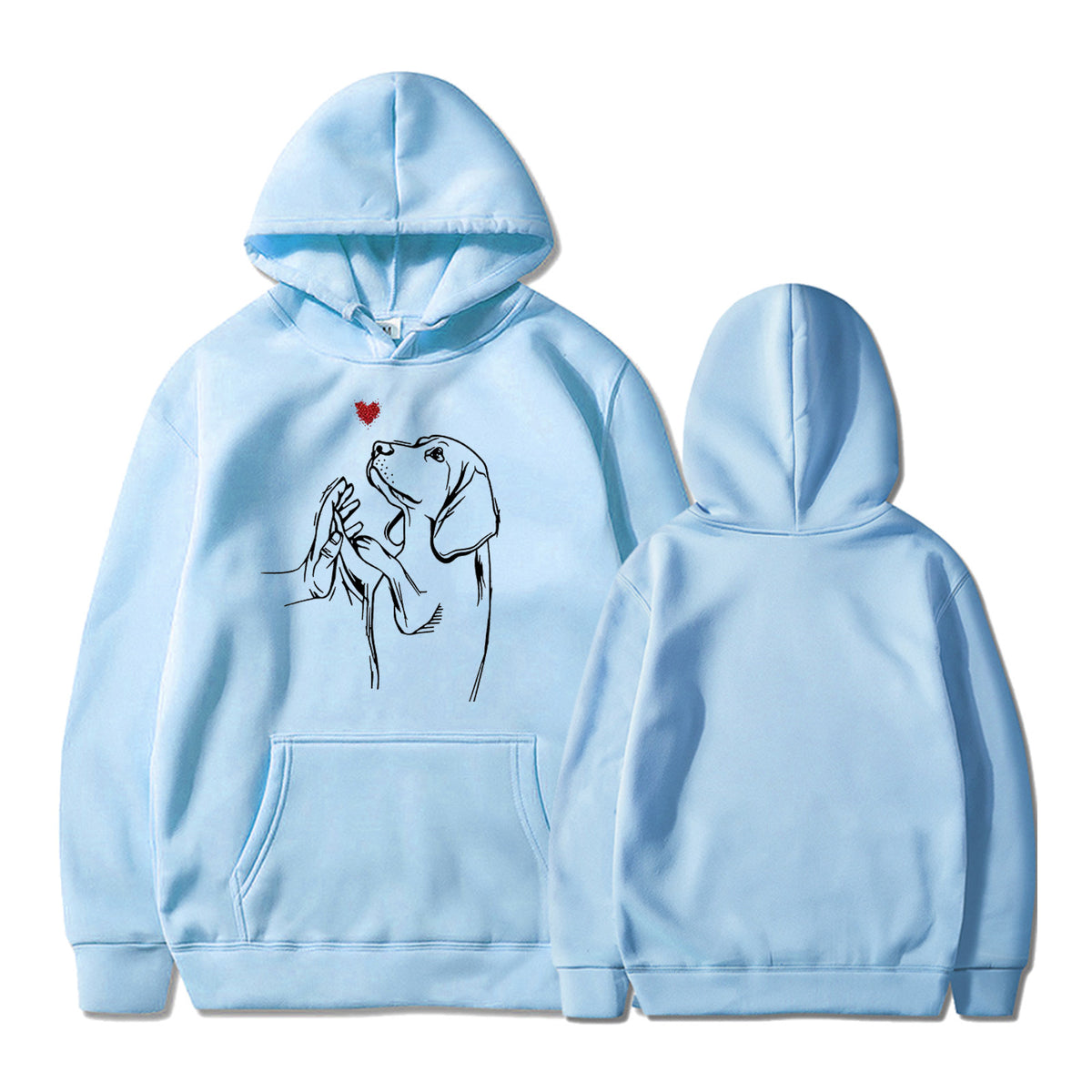 2024 Men's and Women's New Women's Printed Long Sleeve Hoodie Sweatshirt