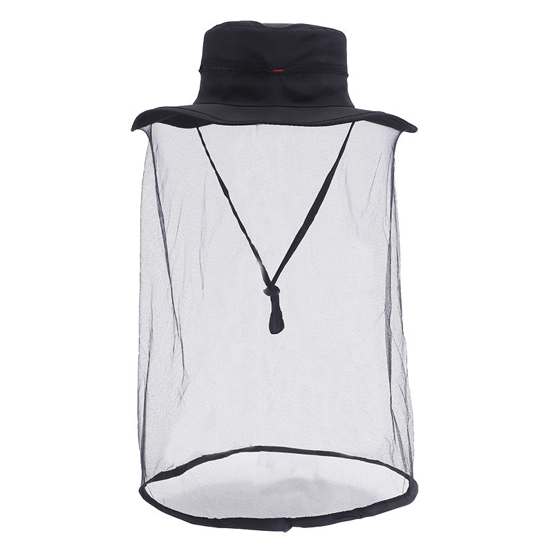 Mesh Hats for Men and Women, Outdoor Sun Protection, Large Brim Hats, Travel Group Purchase, Fisherman Hats, Anti-Mosquito Sun Hats, Amazon Cross