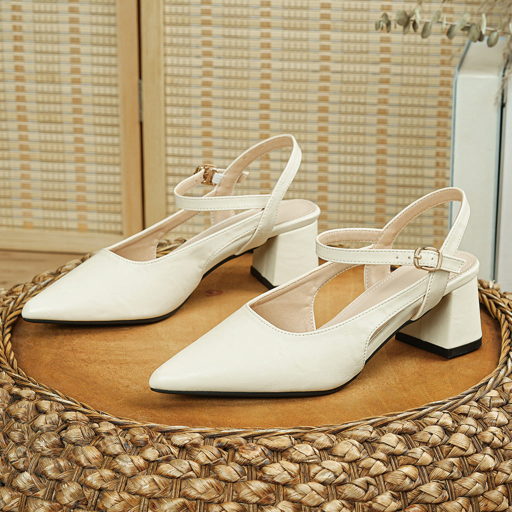 New Elegant Women's High Heels, Adjustable Ankle Strap, Chunky Heel High Heels for Women, Suitable for Holiday Parties