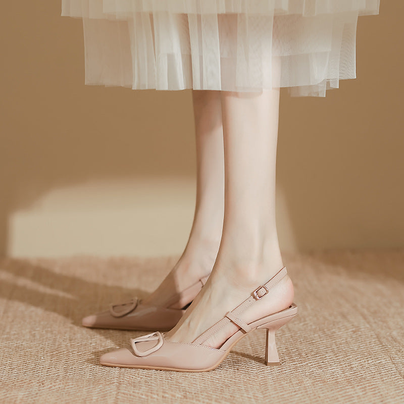 Grape Mom High Heels Women's Stiletto High-End Fashion Shoes Women's Sandals Women's Fashion Women's Shoes 2025 Spring and Summer