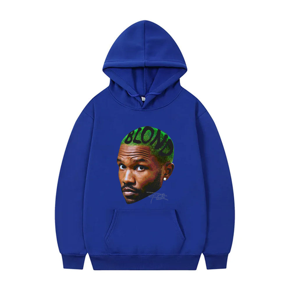Rapper Frank Vintage Head Graphic Hoodie Men Women Ocean Hip