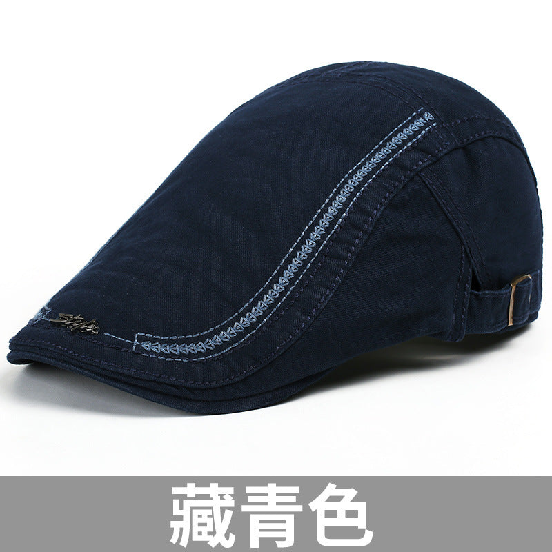 Hat Men's Spring and Summer Beret All-match Casual Sunscreen Hat Sun Hat Men's Fashionable Summer Cap Forward Hat