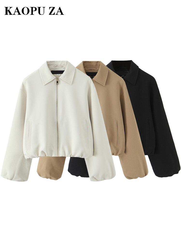 Kaopu Za European and American Style 2025 Autum New Design Women's Jacket Fashion Casual Versatile Trendyy Jacket