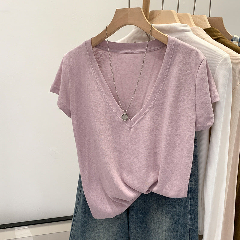 Loose Short Sleeve T-Shirt for Women, Summer 2025 New Fashion, High-Quality, Beautiful and Stylish